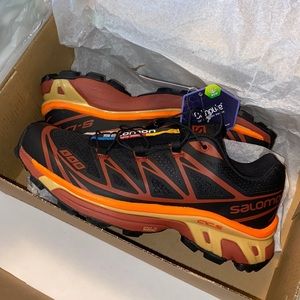 NWT Salomon XT—6 Blk/Plum/Org